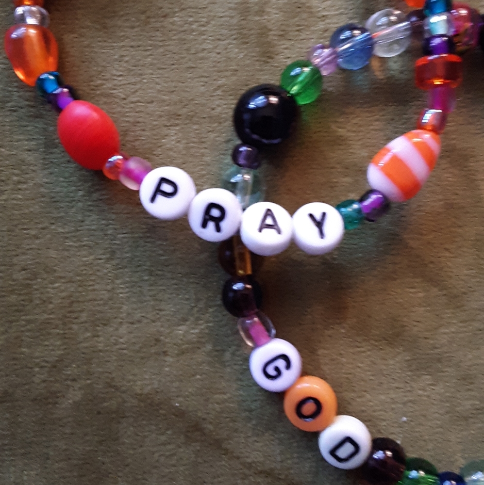Faith Stretch Bead Bracelets - Picture 3 of 3
